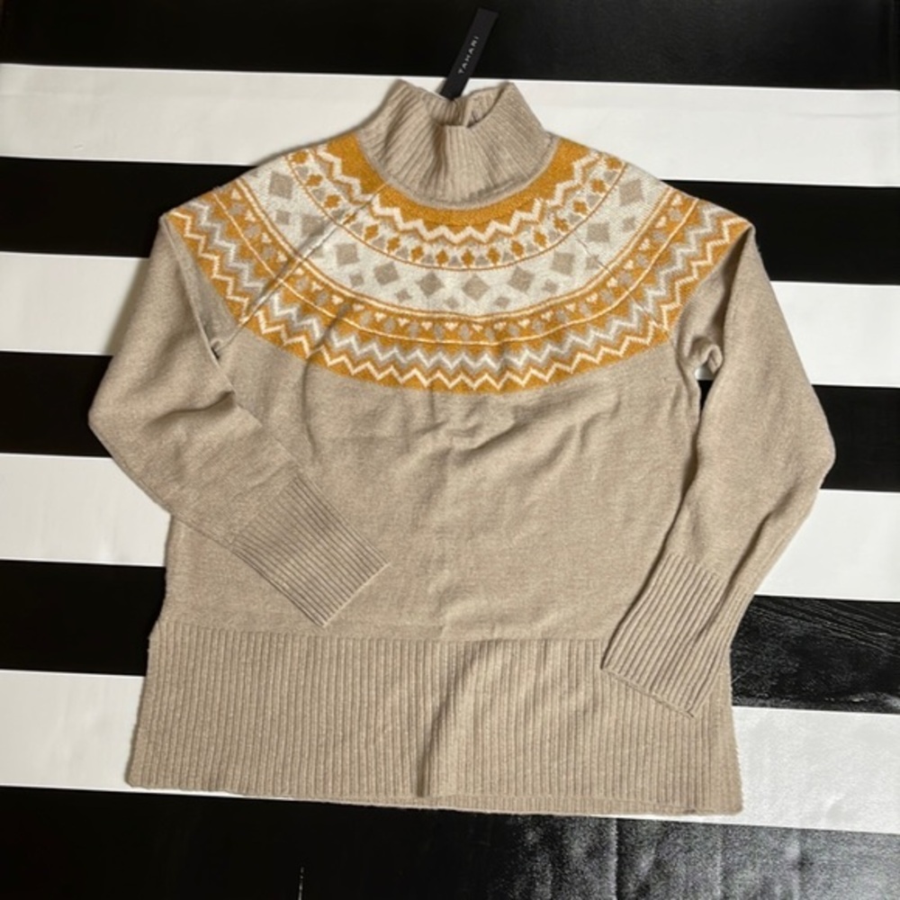 NEW KNIT MOCK NECK SWEATER